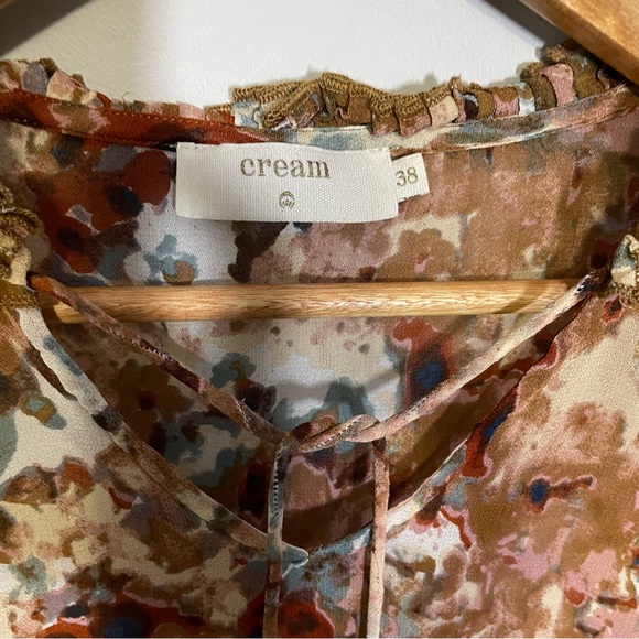 CREAM Clothing Sheer Long Sleeve Blouse - Size‎ 38 - Picture 5 of 11